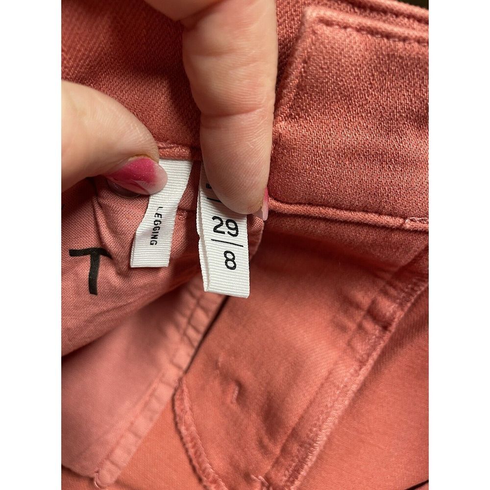 Ann Taylor Loft Women's Performance Denim Legging Pants Light Wash Red Size 8 - Picture 4 of 8